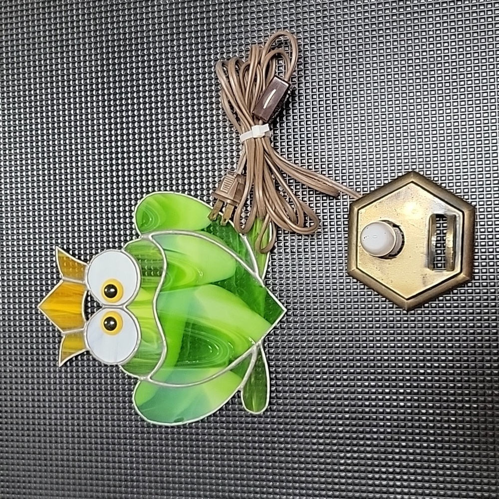 Stained glass frog light - Picture 3 of 5